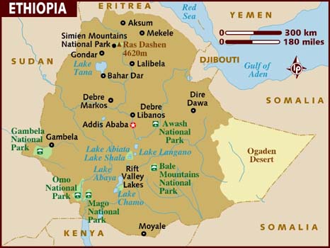 map of ethiopia regions. Map of Ethiopia